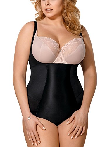 Gorsenia K148 Sanremo Aderente Body Snellente Uniforme Liscio E Classico, Nero,L