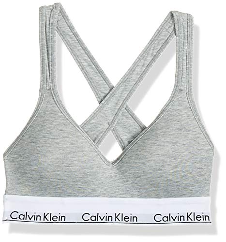 Calvin Klein Damen Bustier Bralette Lift, Grau (Grey Heather 020), M