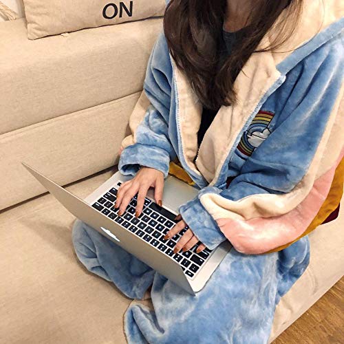 Pigiama e pigiama invernale donne che dormono versione coreana di spessore corallo pile lungo accappatoio home service-160 (M)