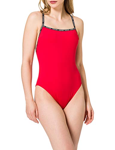 Calvin Klein Square Costume Intero, Rosso