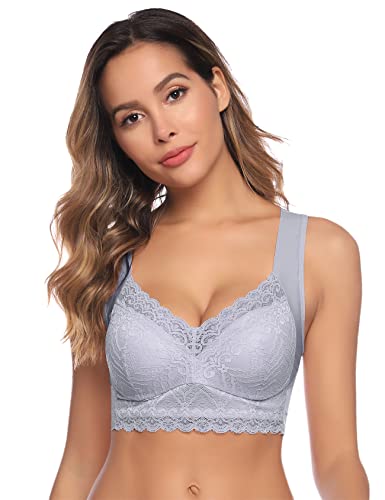 Reggiseno Push-up In Pizzo Senza Ferretto – Imbottito E Multifunzionale – Taglie S A XL (Busto 54-82 Cm) – Elettri Lingerie