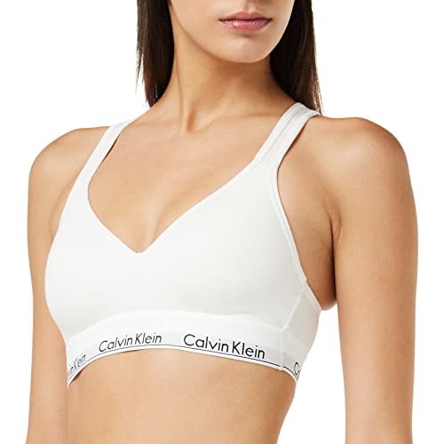 Calvin Klein Reggiseno a Bralette Donna Lift Imbottito, Multicolore (White), XXL