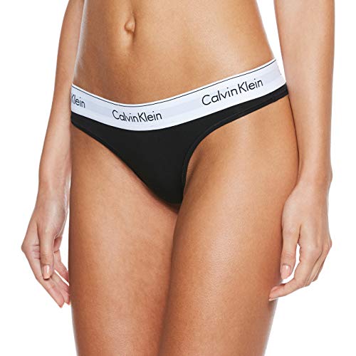 Calvin Klein Underwear THONG, Slip da Donna, Nero (Black 001), S
