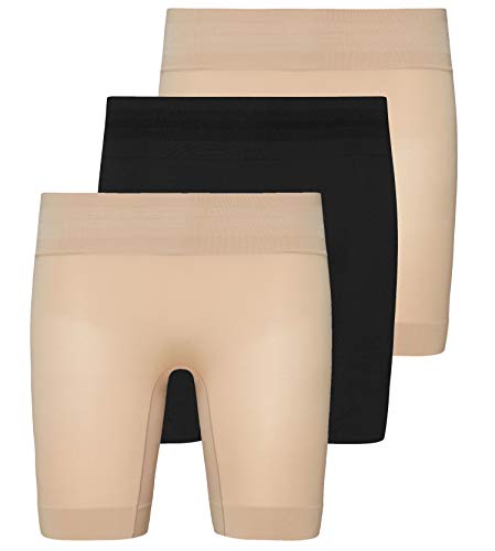 Jockey® Skimmies® - Confezione Multipla di Pantaloncini rinfrescanti Black/Beige/Beige M
